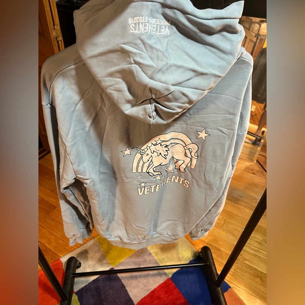 Vetements Unicorn and Rainbows hoodie